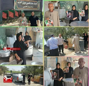 خدمات رسانی موکب خدام الحسین (ع) روستای کریم آبادبندرهندیجان به زائران