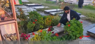 ادای احترام قهرمان کشتی آزاد جهان به شهید شاخص ورزش کشور+ عکس