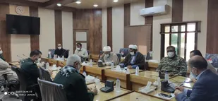 برگزاری جلسه هم اندیشی قرارگاه راهبردی و فرهنگی  بسیج ادارات سپاه ولیعصر مدیرکل صدا و سیمای خوزستان