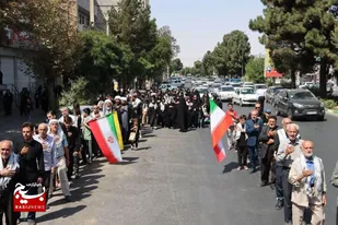 برگزاری دسته عزاداری شهادت امام رضا (ع) در ماهدشت