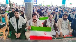 حضور حوزه های عشایری نواحی در همایش اقتدار بسیجیان