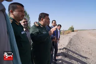 بازدید فرمانده سپاه ثارالله از تکمیل سیل بندهای زهکلوت