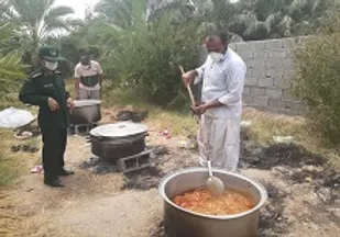 طبخ و توزیع ۹ هزار پرس غذا در دلگان