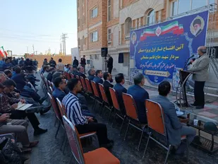 آئین افتتاح مرحله اول طرح مسکن سردار شهید حاج قاسم سلیمانی اراک
