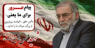 پیام تسلیت فرمانده ناحیه بشاگرد درپی شهادت دانشمند هسته ای شهید فخری زاده