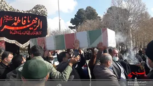 مراسم استقبال و وداع با شهید گمنام در اداره کل راه آهن شمال شرق (۱) شاهرود+ تصاویر