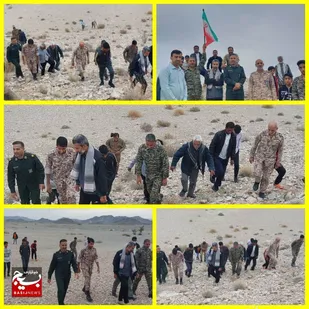 کوهپیمایی به مناسبت هفته بسیج در بخش رودخانه برگزار شد
