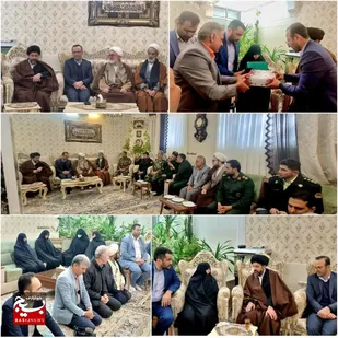 دیدار مسئولین شاهرود با خانواده شهید انقلاب (میرآخوری)