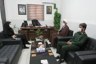دیدارمسئول دفترنمایندگی ولی فقیه سپاه فنوج با رئیس شبکه بهداشت و درمان این شهرستان