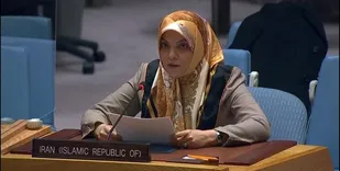 معاون نمایندگی جمهوری اسلامی ایران در سازمان ملل بیان اینکه ادعای کشورهای غربی مبنی بر حمایت از زنان ایرانی را صادقانه و با حسن نیت نمی&zwnj;دانیم، خطاب به این دولتها گفت که زنان ایرانی به قیم نیاز ندارند و از طرف آنها صحبت نکنند