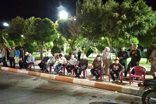 تجمع مردم ولایتمدار قهاوند در حمایت از رزمندگان اسلام و ایران قوی
