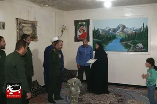 دیدار با خانواده&zwnj;های شهیدان به مناسبت هفته عقیدتی سیاسی در رومشکان