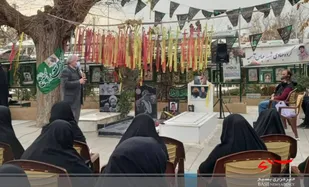 برگزاری مراسم یادبود ششمین سالگرد شهادت مدافع حرم عباس آسمیه در آستان مقدس امامزاده محمد(ع)+تصاویر