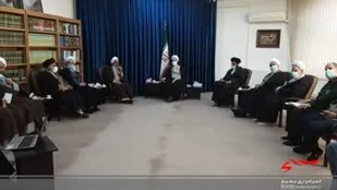 دیدار اعضای شورای عالی کنگره شهدای روحانی کشور با آیت الله اعرافی