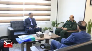 دیدار مدیر کانون های خدمت رضوی استان البرز، با فرمانده سپاه امام حسن مجتبی علیه السلام به روایت تصویر