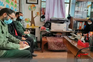 بازدیدجانشین سپاه سرخه از واحد بسیج دانش آموزی آموزشگاه بهارستان