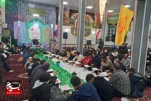 برگزاری محفل انس با قرآن کریم در روستای حسین آباد شاملو