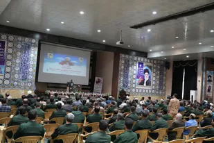 مراسم گرامیداشت مقام معلم در حسینیه ثارالله تیپ ۵۷