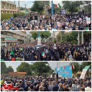 حماسه مردم اندیمشک در جشن ۴۵ سالگی انقلاب اسلامی