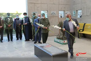 گلباران مزار مطهر شهدای گمنام اراک