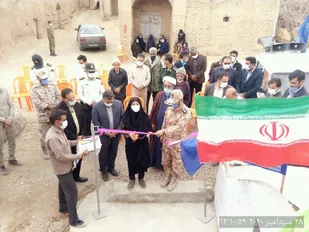 بهره برداری از قنات روستا حسین آباد سرزه