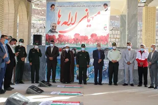 گلباران قبور مطهر شهدای شهرستان کوهرنگ
