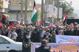 راهپیمایی روز قدس در شهر قیامدشت