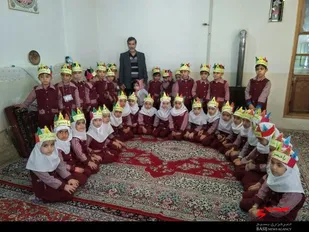 تجلیل نوگلان مهدقرآنی حسین آبادعاشوری از مقام جانبازان