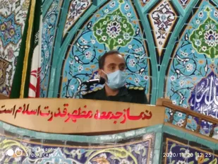 سخنرانی فرمانده سپاه میناب در نماز  جمعه به&zwnj;مناسبت&zwnj;هفته&zwnj;بسیج