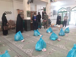 کمک&zwnj;های مومنانه پایگاه منادیان نور حوزه مهدیه ناحیه مرکزی یزد توزیع شد