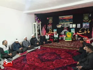 دیدار مسئولان آستان قدس رضوی با خانواده شهید شفیعی در رودبار جنوب