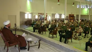 دیدار نماینده، ولی فقیه در سپاه بیت المقدس با جمعی از رزمندگان لشگر عملیاتی ۲۲ بیت المقدس