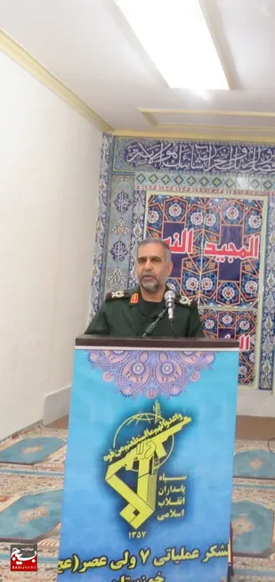 پیام فرمانده لشکر عملیاتی ۷ ولی عصر (عج) خوزستان به مناسبت دوازدهم فروردین، روز جمهوری اسلامی