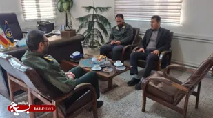 دیدار فرمانده سپاه شهرستان فیروزکوه با رئیس کمیته امداد امام خمینی (ره)