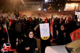 قیام و تجمع پرشور مهدوی مردم زیتون کارمندی اهواز