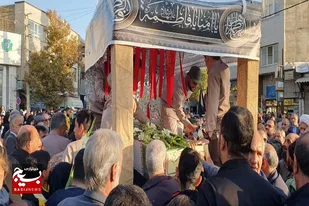 تشییع پیکر پاک شهید گمنام در تویسرکان