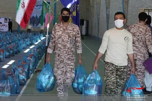 توزیع ۵۰۰بسته معیشتی در ایرانشهر