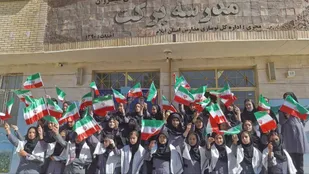 برگزاری جشن پیروزی به مناسبت موشک باران رژیم صهیونیستی
