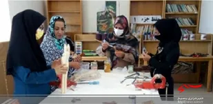 مهارت آموزی هنر "معرق با چوب" توسط ۱۵ نفر از بسیجیان نهبندان