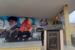 نمایش اقتدار بسیج در شهرستان هیرمند برگزار شد
