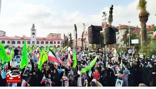 اجتماع  مردم رشت با عنوان&laquo; مدافعان ایران &raquo; علیه اغتشاشگران مسلح
