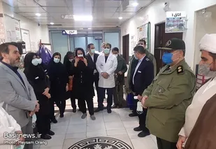 دیدار مسئولین ناحیه شهید رجایی از بیمارستان آیت الله کاشانی