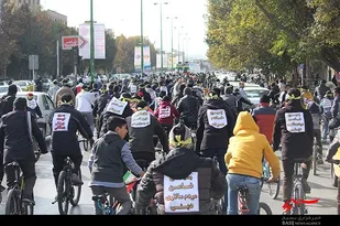 همایش بزرگ دوچرخه سواری به مناسبت گرامی داشت هفته بسیج