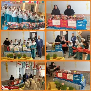 کمک به دانش آموزان بی بضاعت آغاجاری در ماه مبارک رمضان