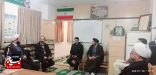 بازدید مسئول دفتر نمایندگی ولی فقیه ناحیه مقاومت امام حسن(ع) از پايگاه&zwnj;های پردیسان