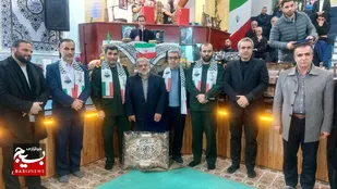 مراسم گرامیداشت هفته مقاومت در زورخانه شهدای گمنام چالوس برگزار شد