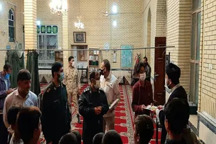 حضور فرمانده سپاه آرادان در جمع دانش آموزان بسیجی