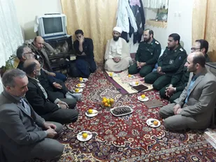 دیدار فرمانده سپاه شاهرود با مادر شهید سلمانی در ابرسج+ تصاویر