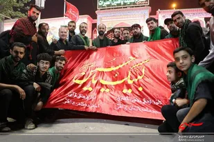 مراسم جاماندگان پیاده روی اربعین در سرخه برگزار شد