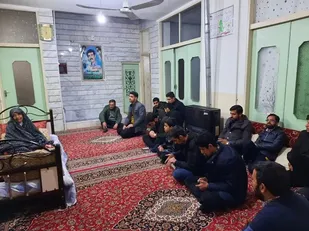 دیداررزمندگان گردان ۱۰۷ امام حسین (علیه السلام ) با خانواده معززشهید غلامحسین ابدال